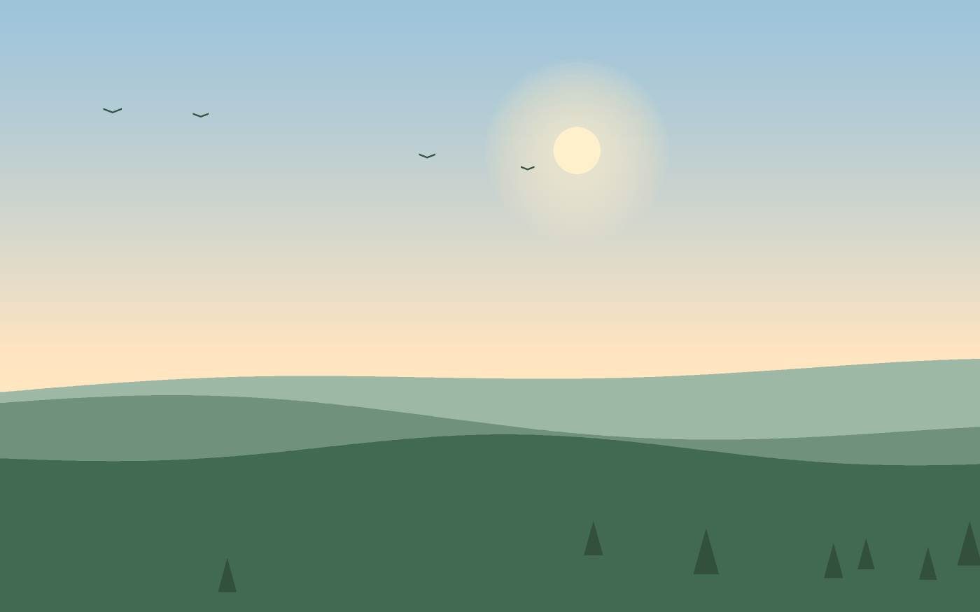 Ilustración de un paisaje