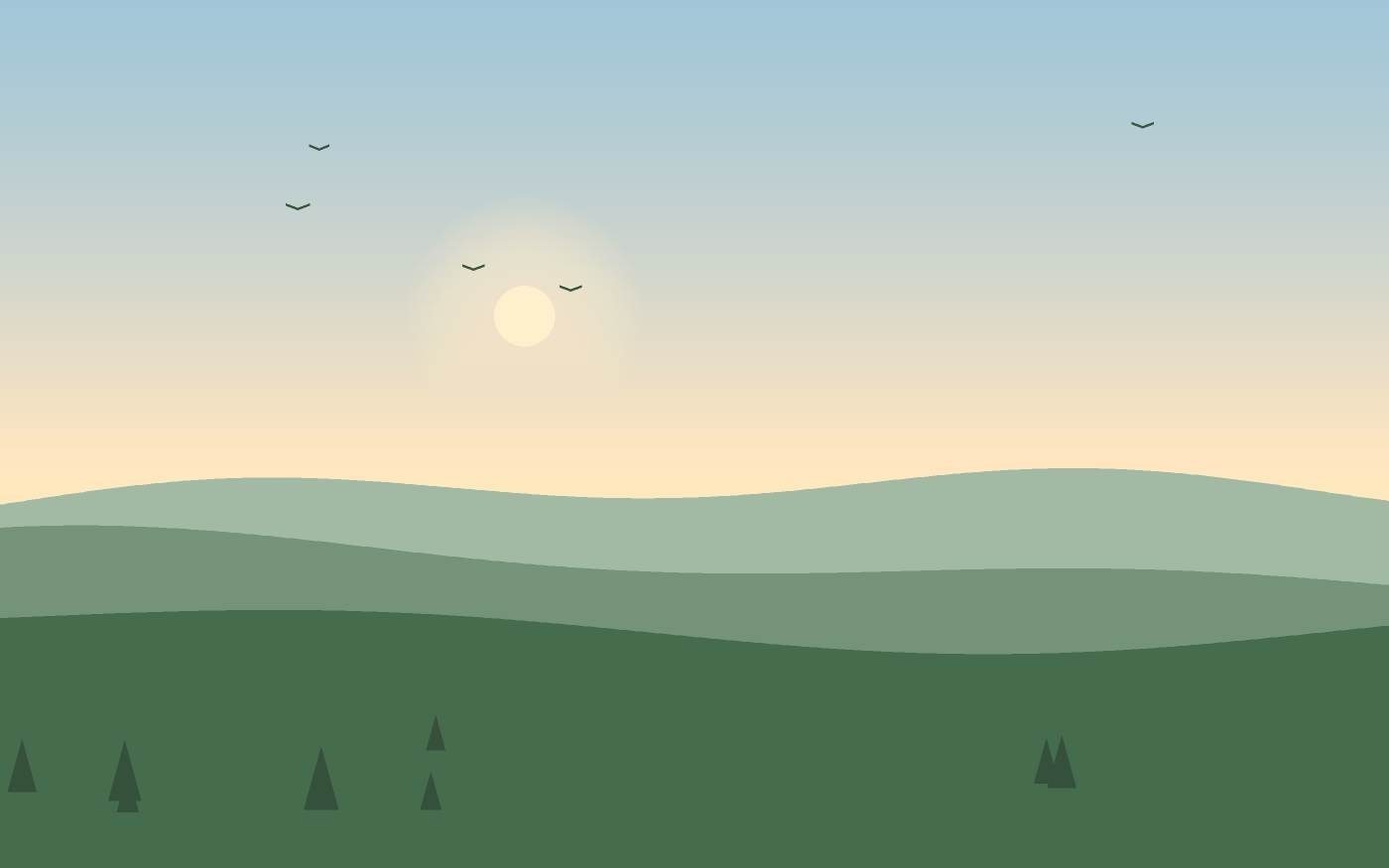 Ilustración de un paisaje