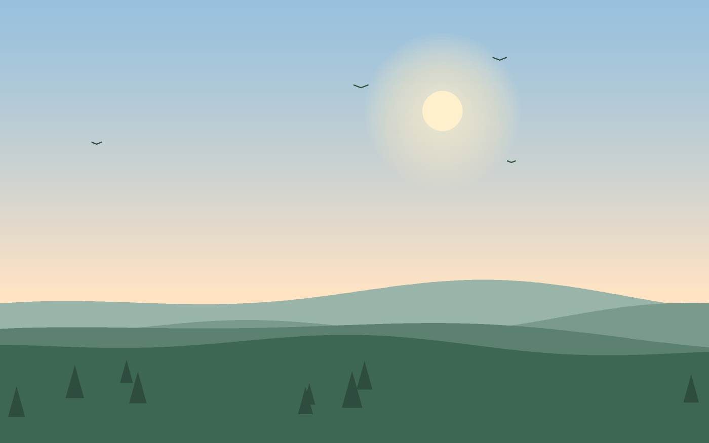 Ilustración de un paisaje