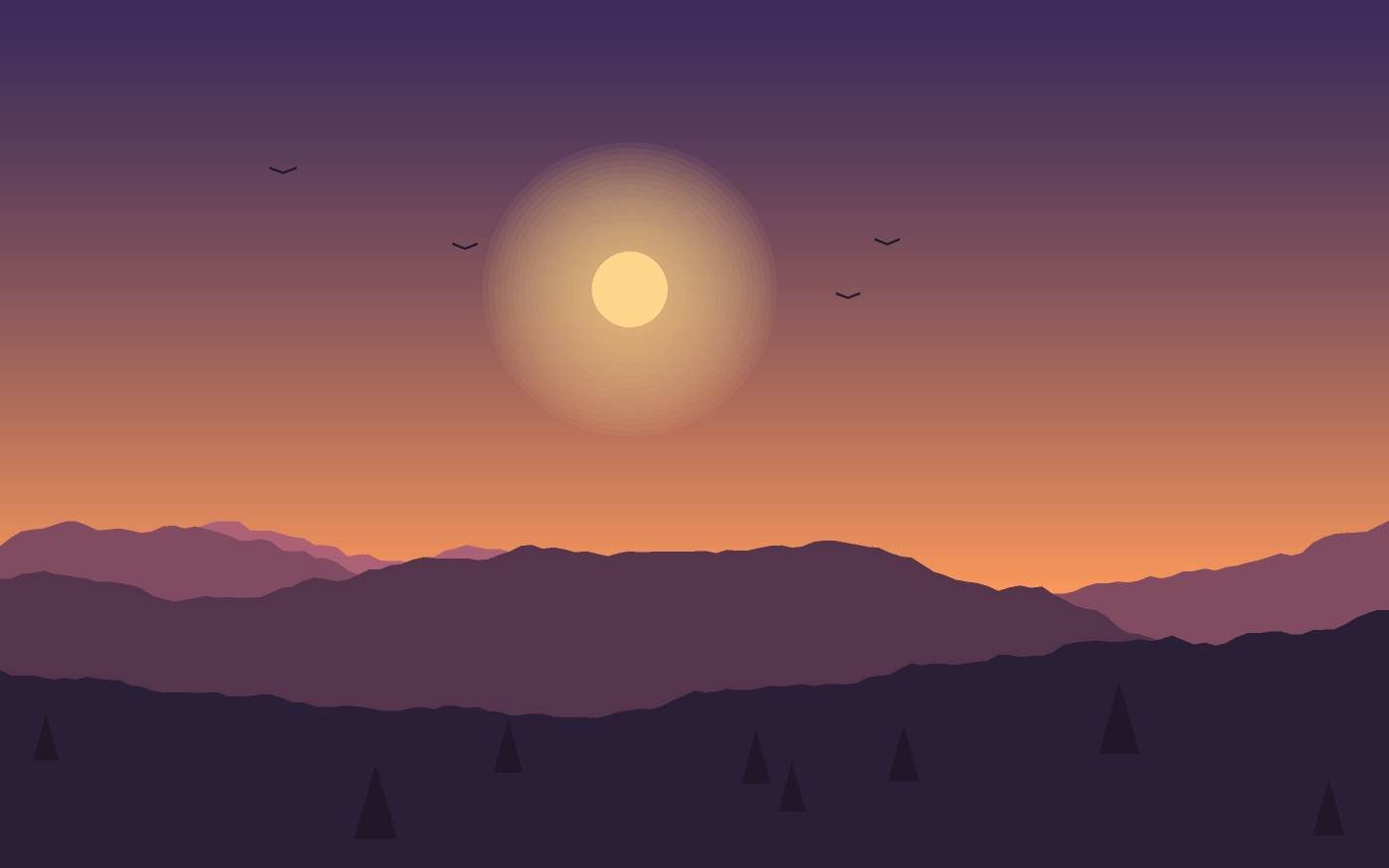 Ilustración de un paisaje