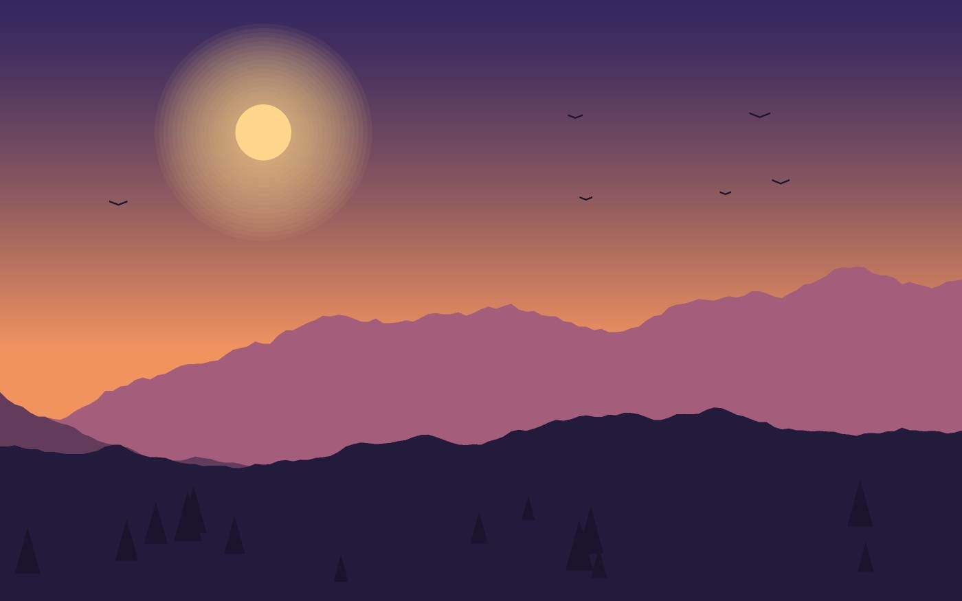 Landschapsillustratie